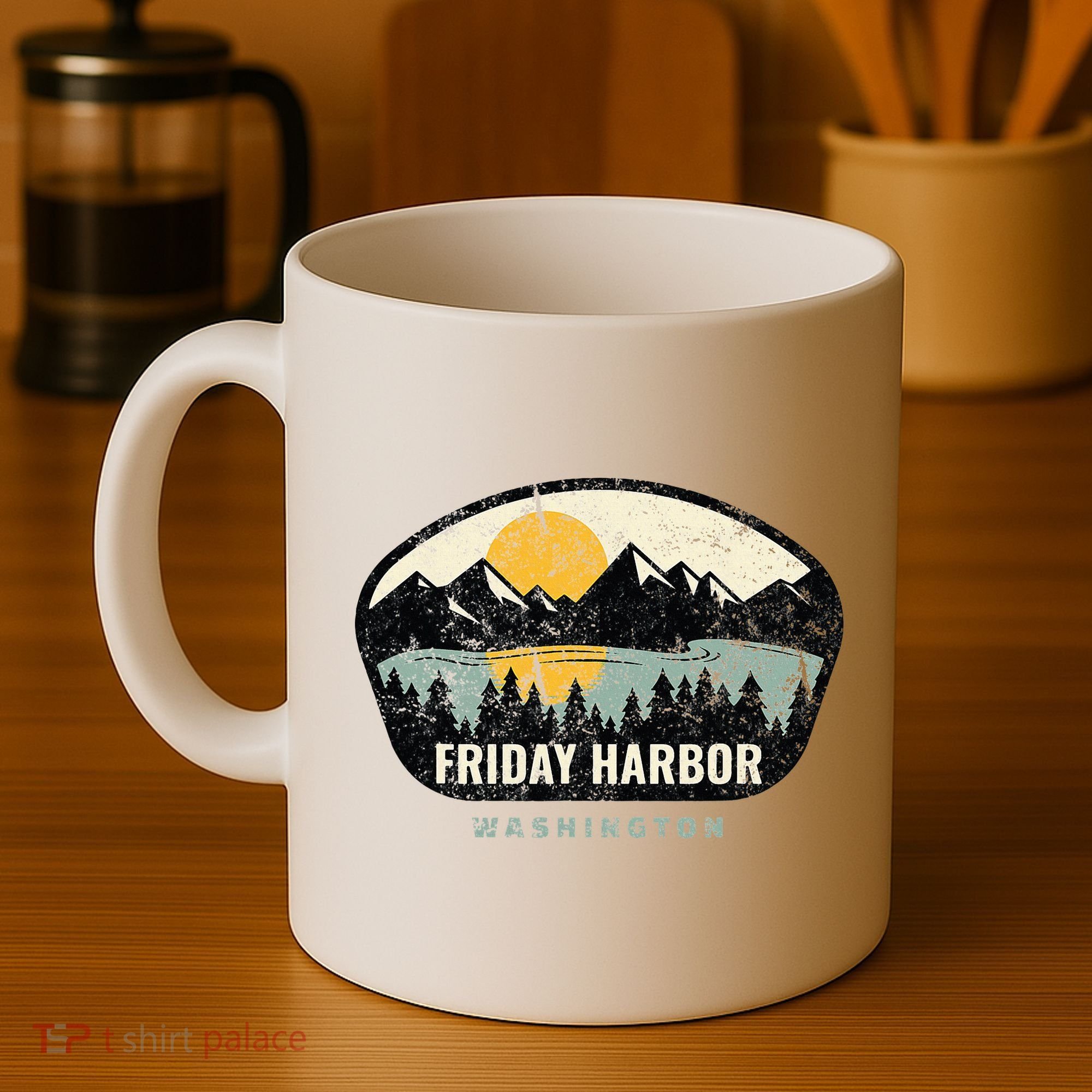 Friday Harbor Washington Outdoors San Juan Vacation Coffee Mug