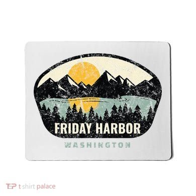Friday Harbor Washington Outdoors San Juan Vacation Mousepad