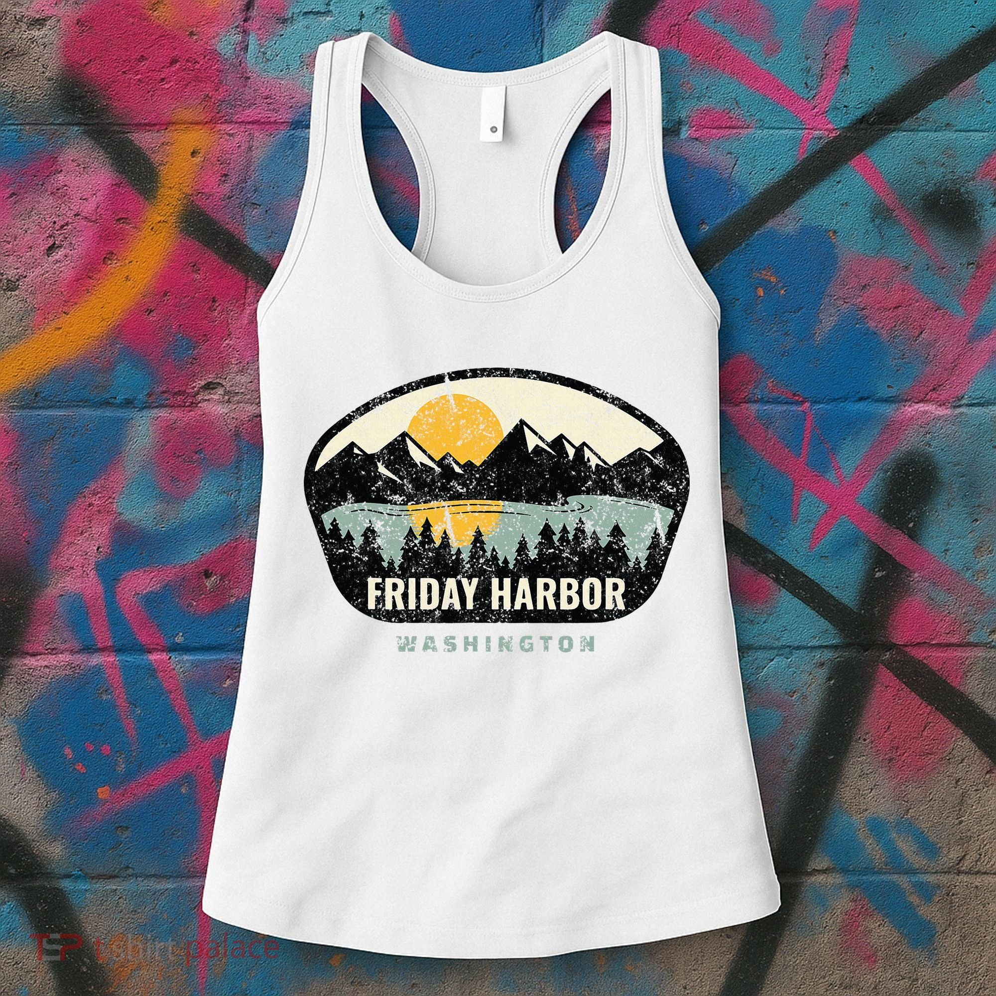 Friday Harbor Washington Outdoors San Juan Vacation Women's Tank Top