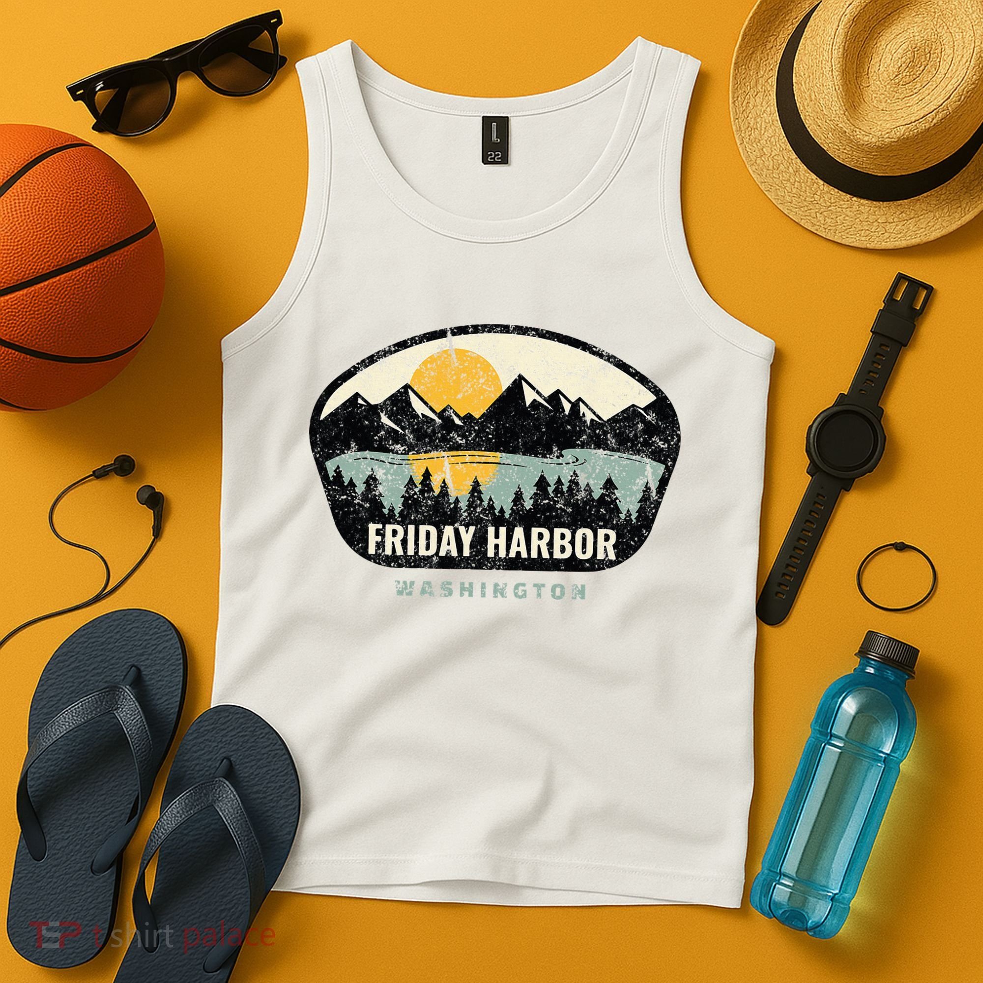 Friday Harbor Washington Outdoors San Juan Vacation Tank Top