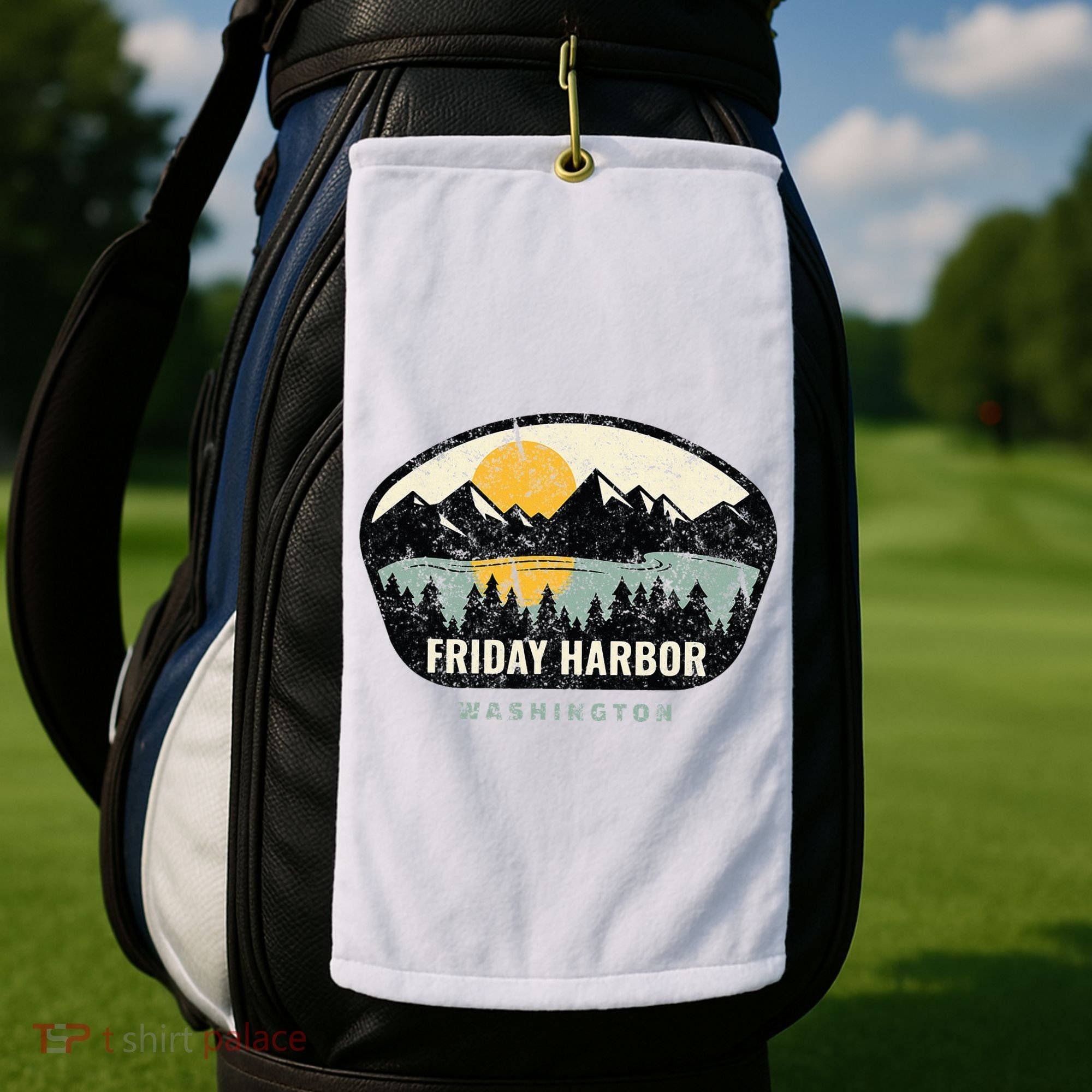 Friday Harbor Washington Outdoors San Juan Vacation Golf Towel