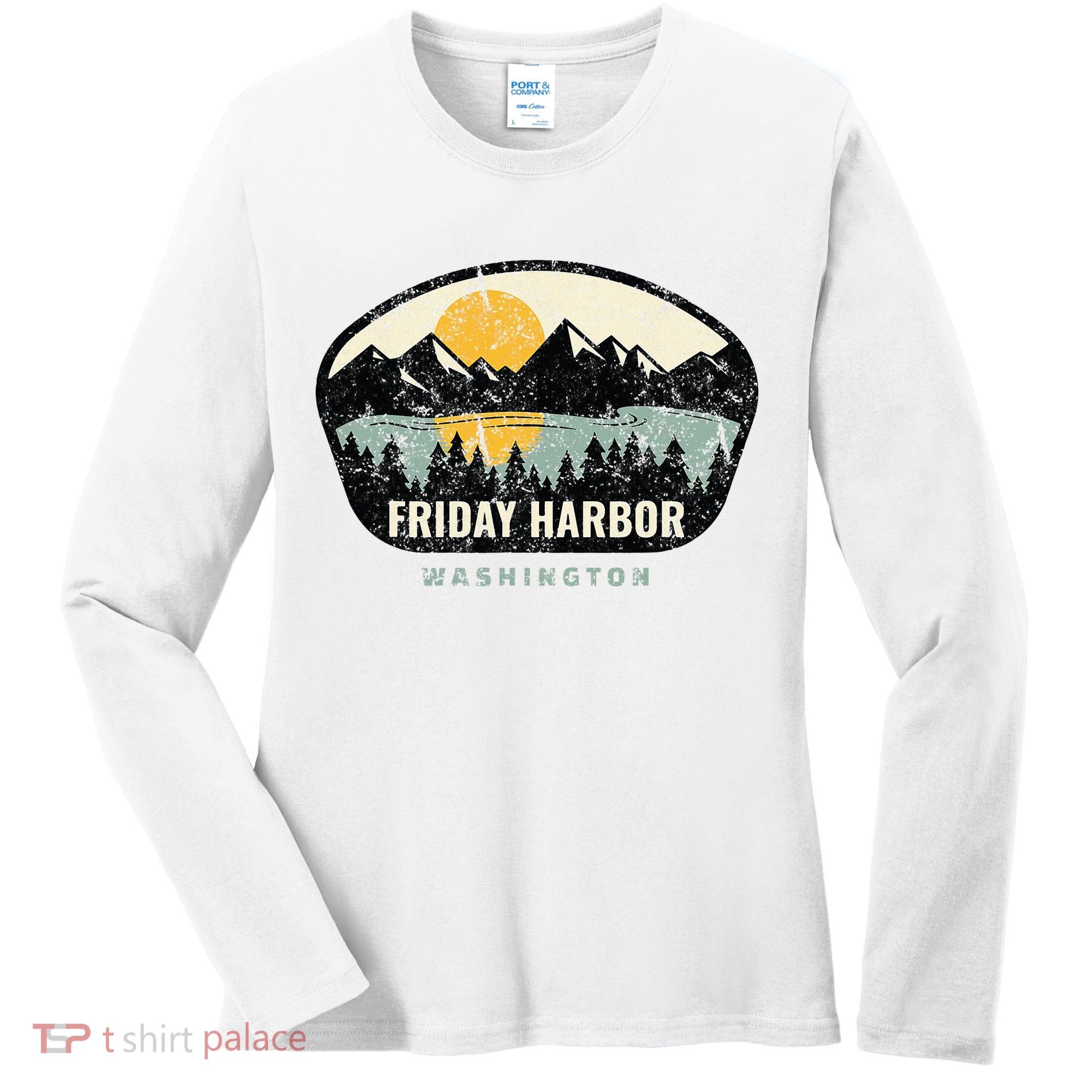 Friday Harbor Washington Outdoors San Juan Vacation Women's Long Sleeve Shirt