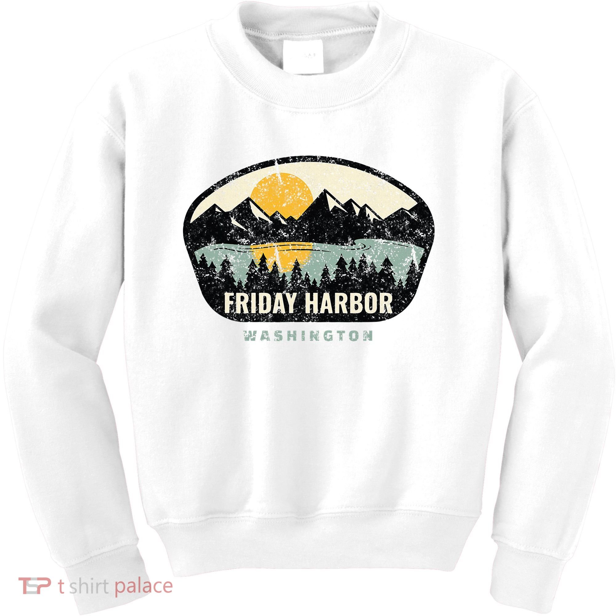 Friday Harbor Washington Outdoors San Juan Vacation Kids Sweatshirt