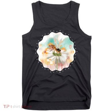 Flowers Honeybee Watercolor Tank Top