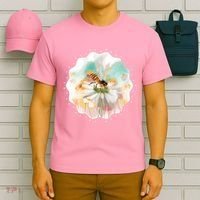 Flowers Honeybee Watercolor T-Shirt thumb 6