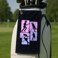 Field Hockey Wo Girl Golf Towel thumb 2