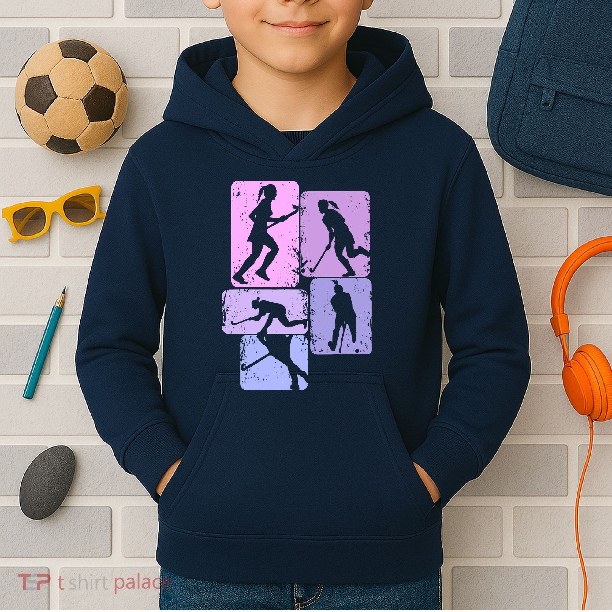 Field Hockey Wo Girl Kids Hoodie