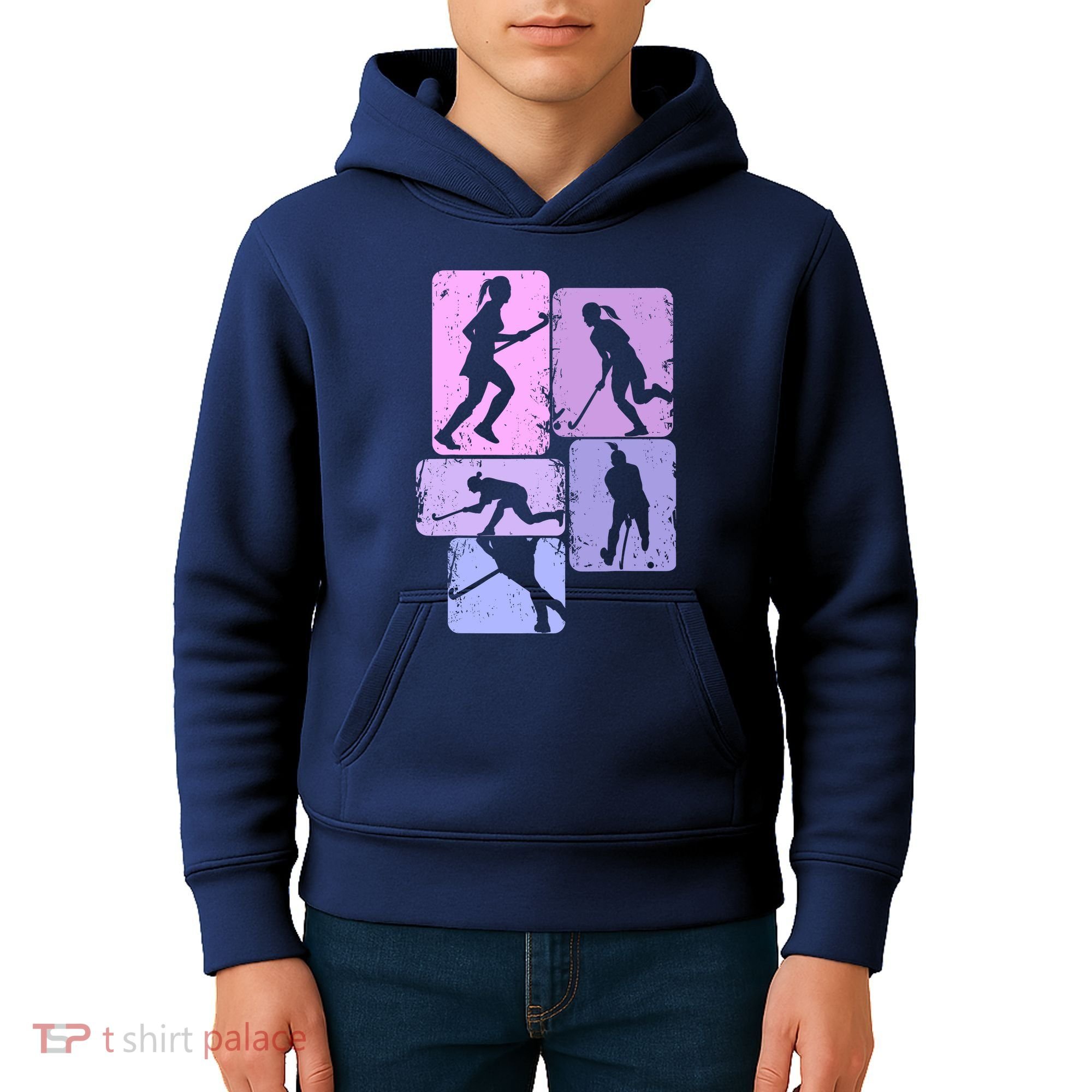 Field Hockey Wo Girl Kids Hoodie