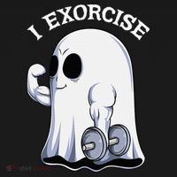 Funny Halloween Workout Ghost Exorcise Fitness Shirt Women's Tank Top thumb 5