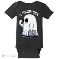 Funny Halloween Workout Ghost Exorcise Fitness Shirt Baby Bodysuit thumb 0