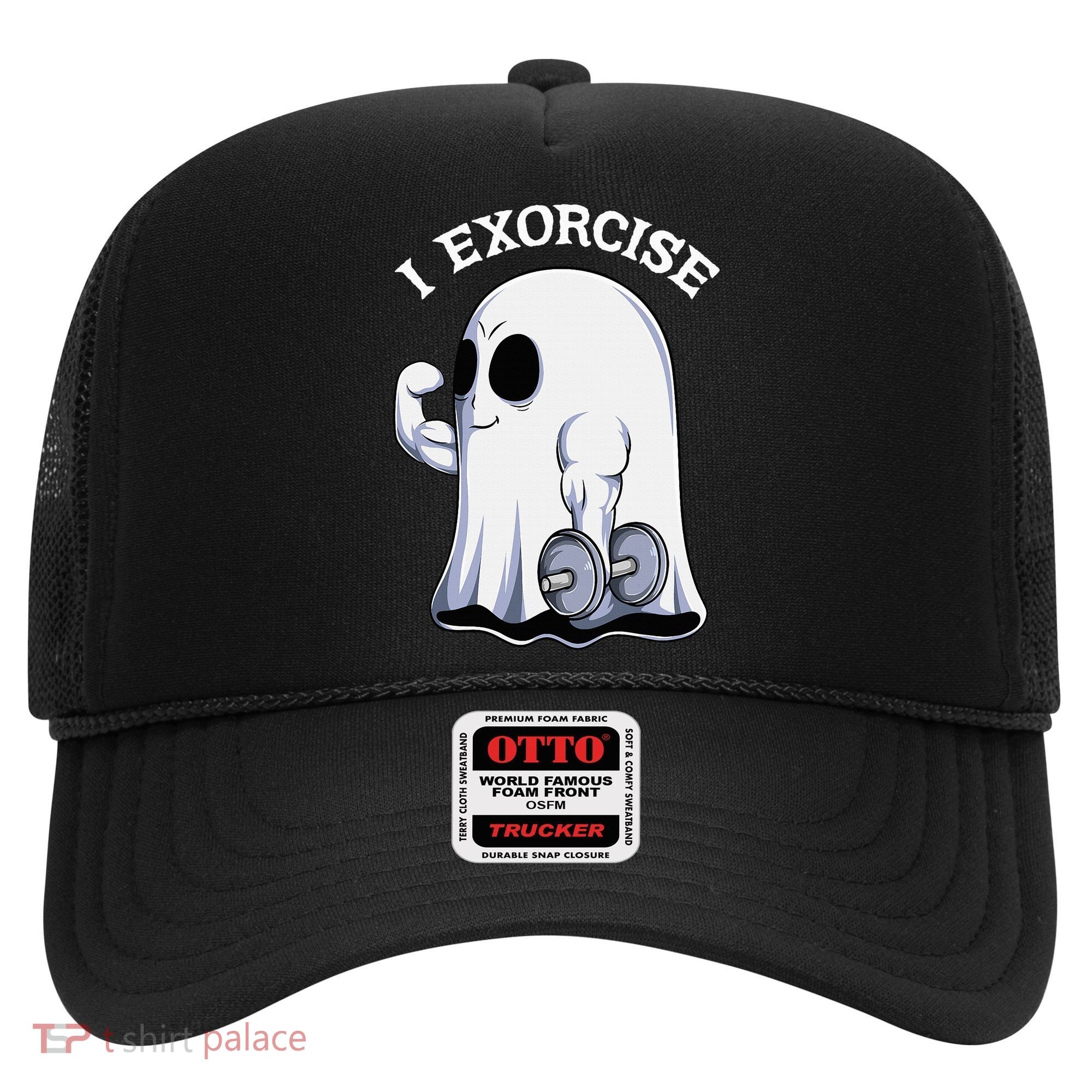 Funny Halloween Workout Ghost Exorcise Fitness Shirt Hat