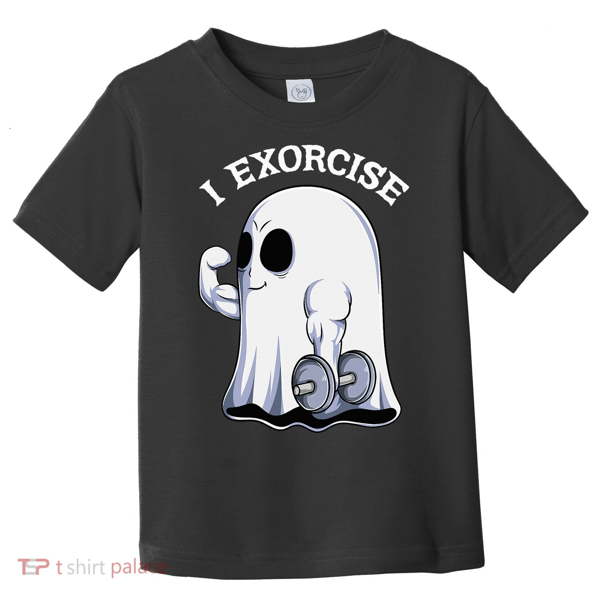 Funny Halloween Workout Ghost Exorcise Fitness Shirt Toddler T-Shirt