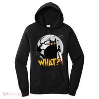 Funny Halloween What Killer Black Cat With Knife Women's Hoodie thumb 0