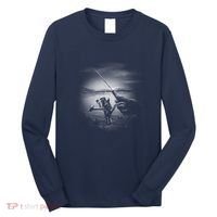 Fishing Hand With Reel Monochromatic Long Sleeve Shirt thumb 0
