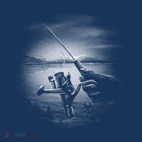Fishing Hand With Reel Monochromatic Mousepad thumb 1