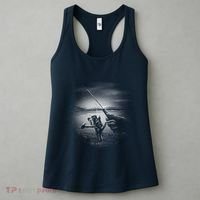 Fishing Hand With Reel Monochromatic Women's Tank Top thumb 3