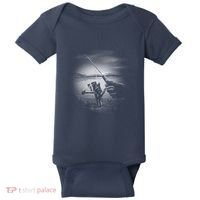Fishing Hand With Reel Monochromatic Baby Bodysuit thumb 0