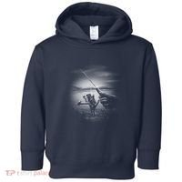 Fishing Hand With Reel Monochromatic Toddler Hoodie thumb 0