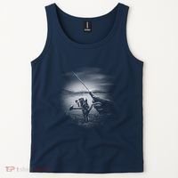 Fishing Hand With Reel Monochromatic Tank Top thumb 2