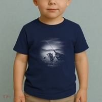 Fishing Hand With Reel Monochromatic Toddler T-Shirt thumb 2