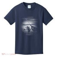 Fishing Hand With Reel Monochromatic Kids T-Shirt thumb 0