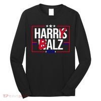 Funny Harris Walz 24 Harry Balz 2024 Political Meme Long Sleeve Shirt thumb 0