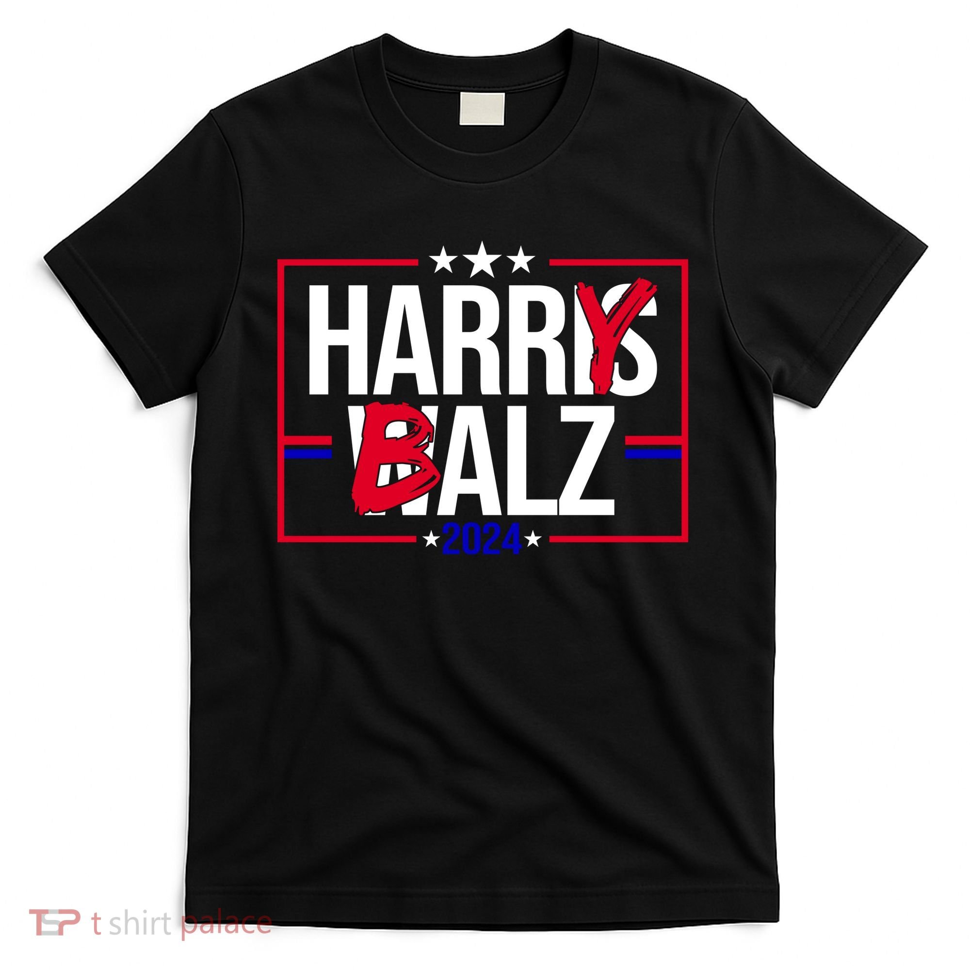 Funny Harris Walz 24 Harry Balz 2024 Political Meme T-Shirt