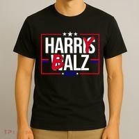 Funny Harris Walz 24 Harry Balz 2024 Political Meme T-Shirt thumb 3