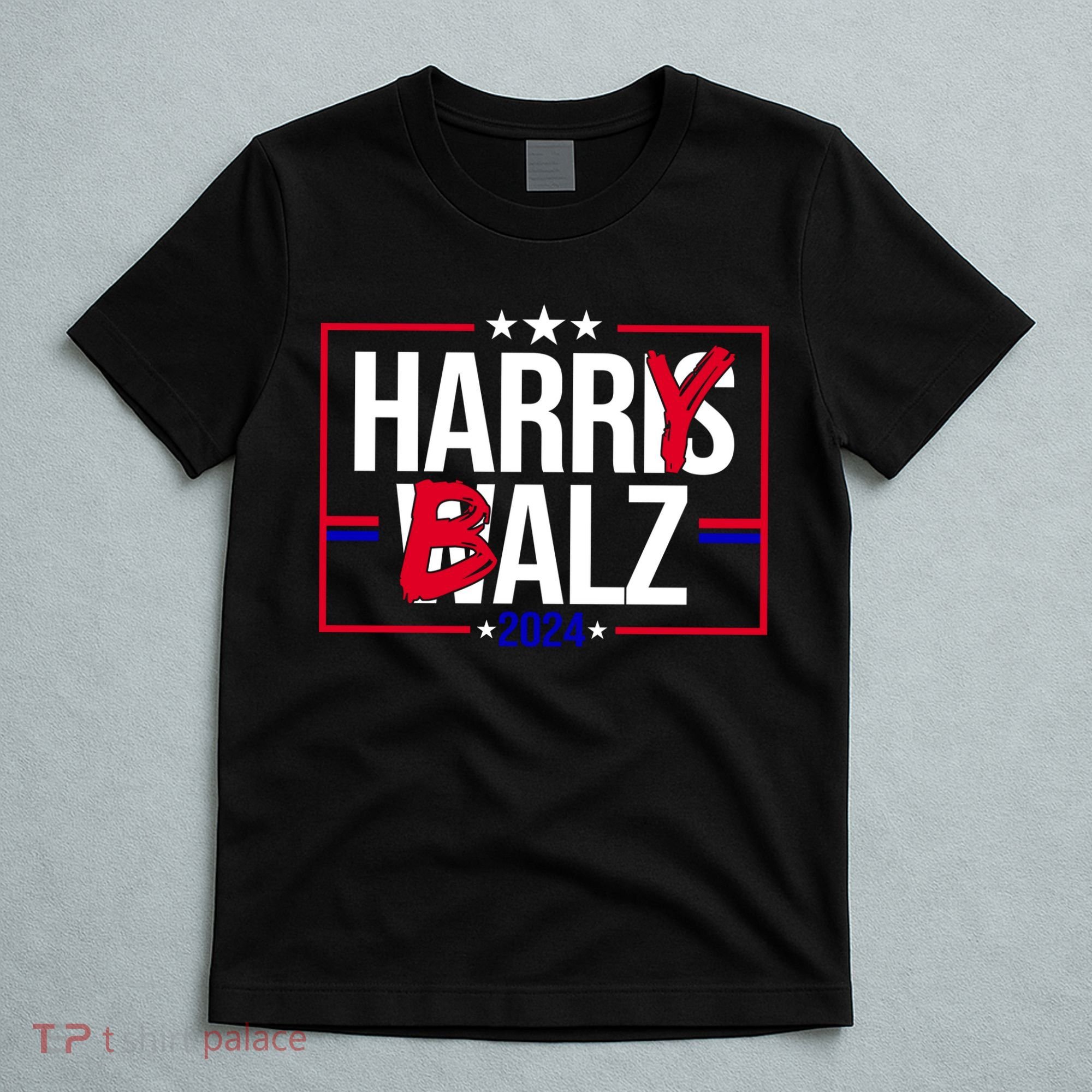 Funny Harris Walz 24 Harry Balz 2024 Political Meme T-Shirt