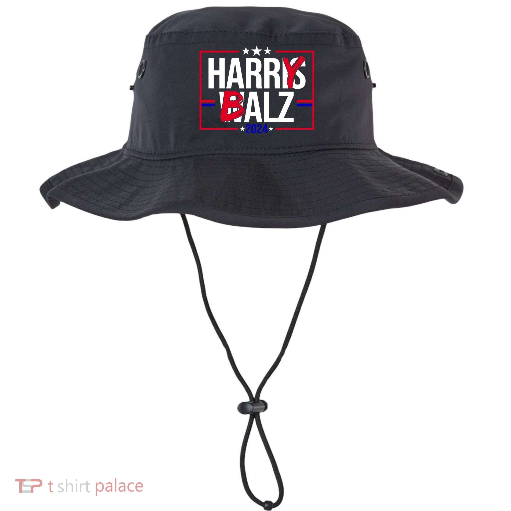 Funny Harris Walz 24 Harry Balz 2024 Political Meme Bucket Hat