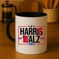 Funny Harris Walz 24 Harry Balz 2024 Political Meme Coffee Mug thumb 4