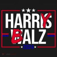 Funny Harris Walz 24 Harry Balz 2024 Political Meme Polo thumb 3
