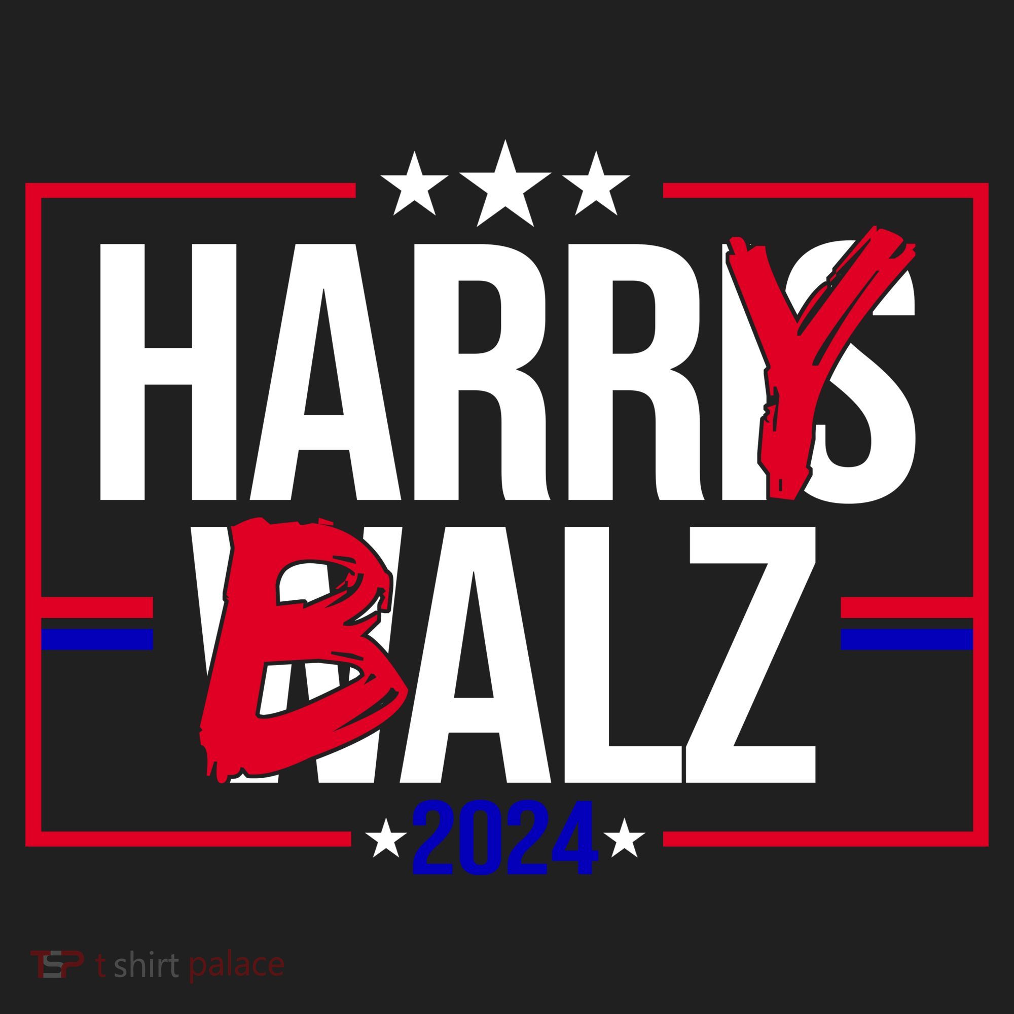 Funny Harris Walz 24 Harry Balz 2024 Political Meme Tumbler