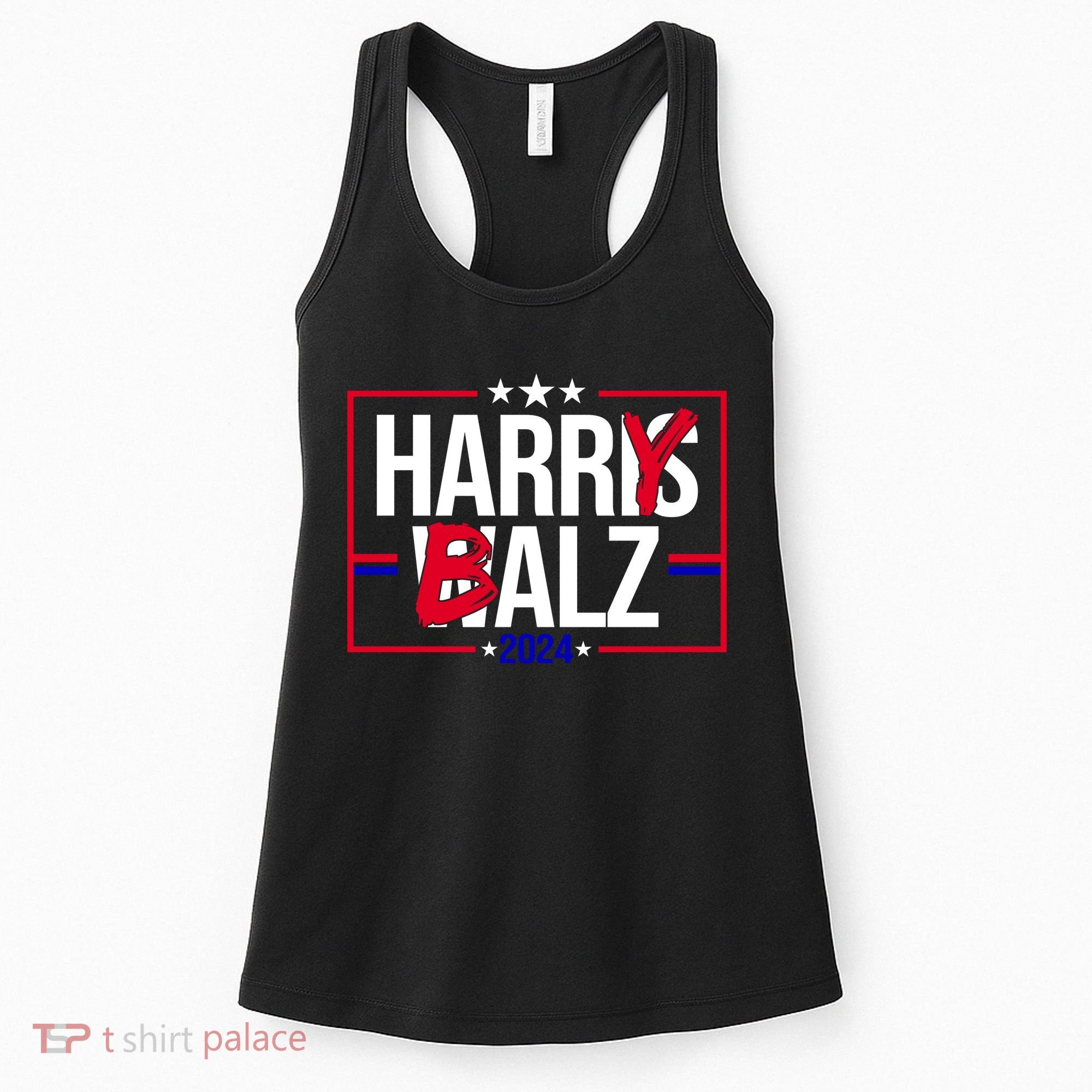Funny Harris Walz 24 Harry Balz 2024 Political Meme Women's Tank Top