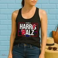 Funny Harris Walz 24 Harry Balz 2024 Political Meme Women's Tank Top thumb 2