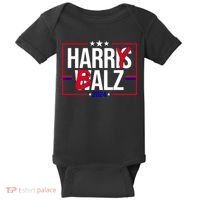 Funny Harris Walz 24 Harry Balz 2024 Political Meme Baby Bodysuit thumb 0