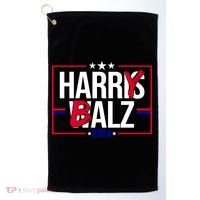 Funny Harris Walz 24 Harry Balz 2024 Political Meme Golf Towel thumb 0