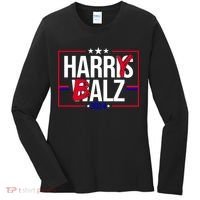 Funny Harris Walz 24 Harry Balz 2024 Political Meme Women's Long Sleeve Shirt thumb 0