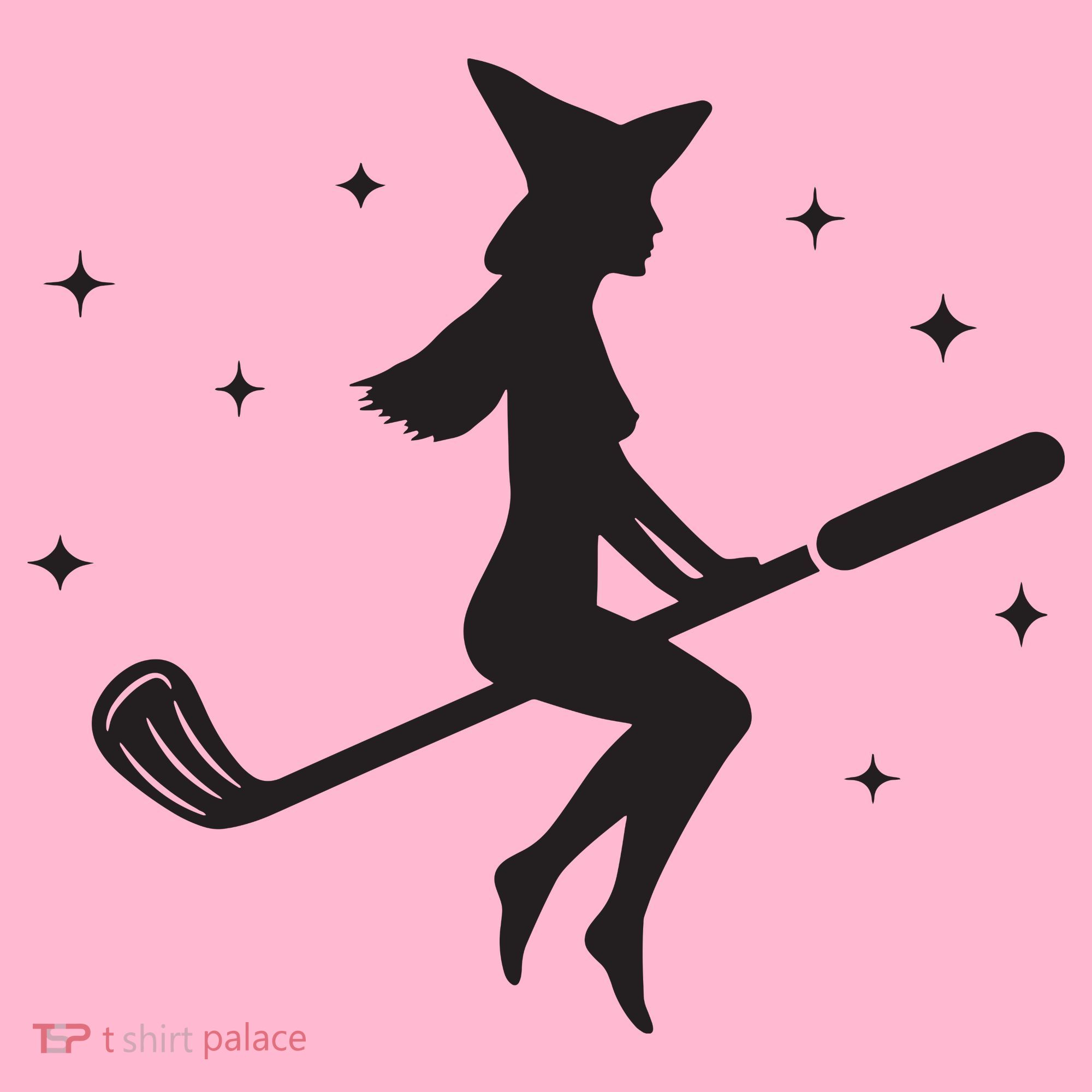 Funny Halloween Witch Golf Stick Women Golfer Golfing Vneck Coaster