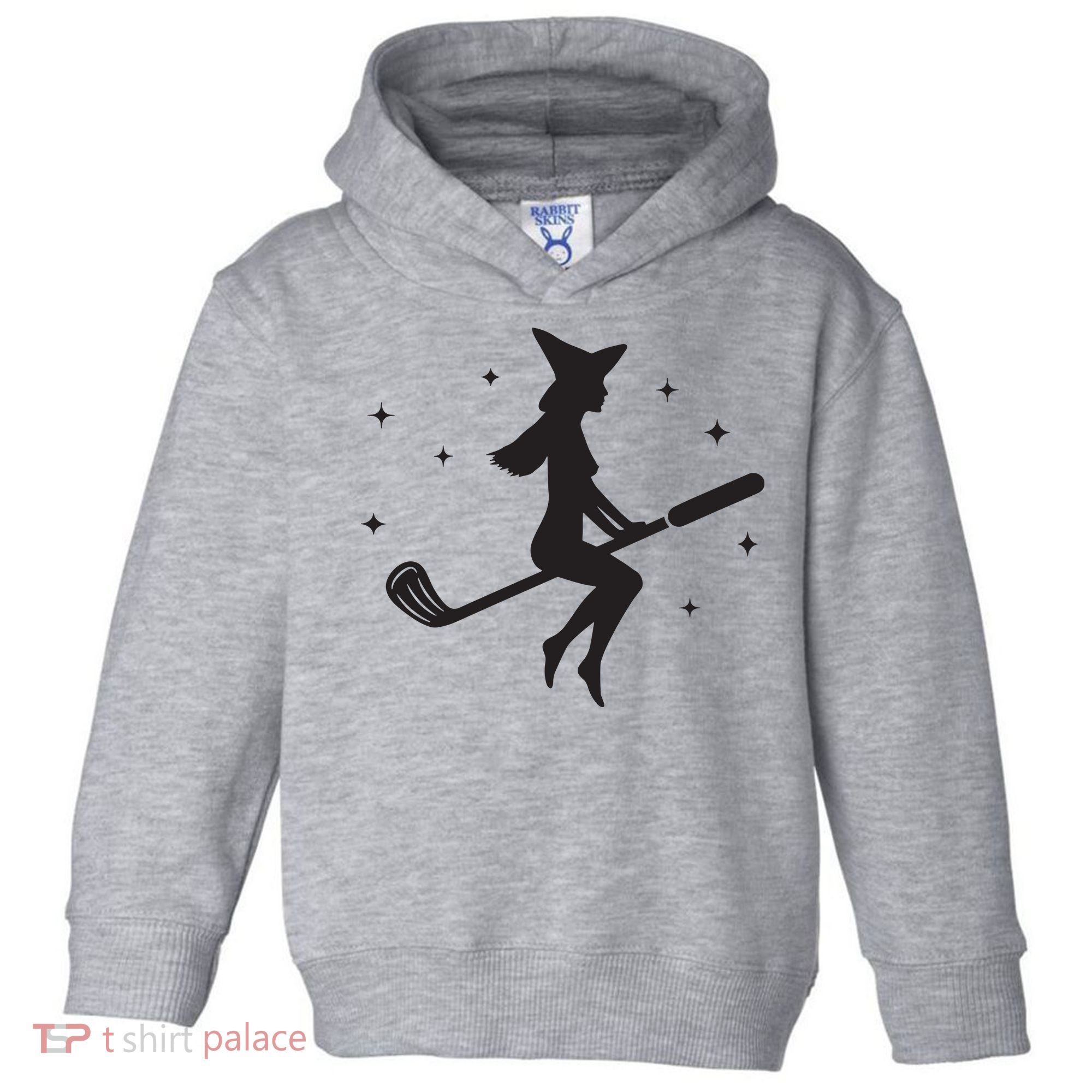 Funny Halloween Witch Golf Stick Women Golfer Golfing Vneck Toddler Hoodie