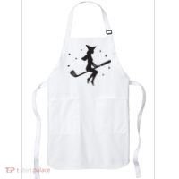 Funny Halloween Witch Golf Stick Women Golfer Golfing Vneck Apron thumb 0