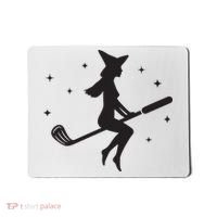 Funny Halloween Witch Golf Stick Women Golfer Golfing Vneck Mousepad thumb 0