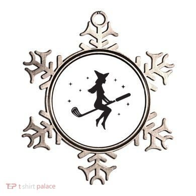 Funny Halloween Witch Golf Stick Women Golfer Golfing Vneck Ornament