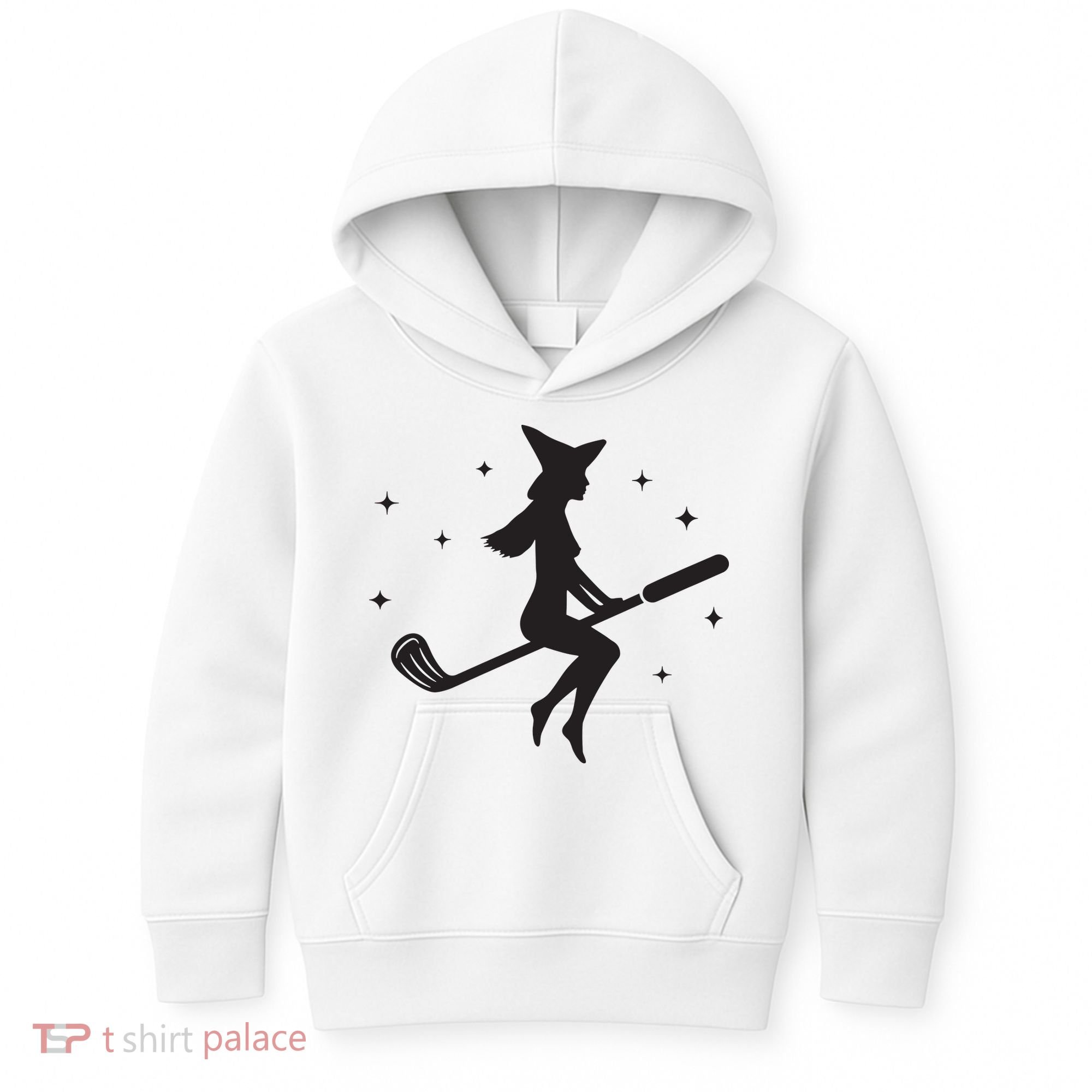 Funny Halloween Witch Golf Stick Women Golfer Golfing Vneck Kids Hoodie