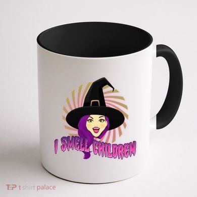 Funny Halloween Witch I Smell Children Coffee Mug back
