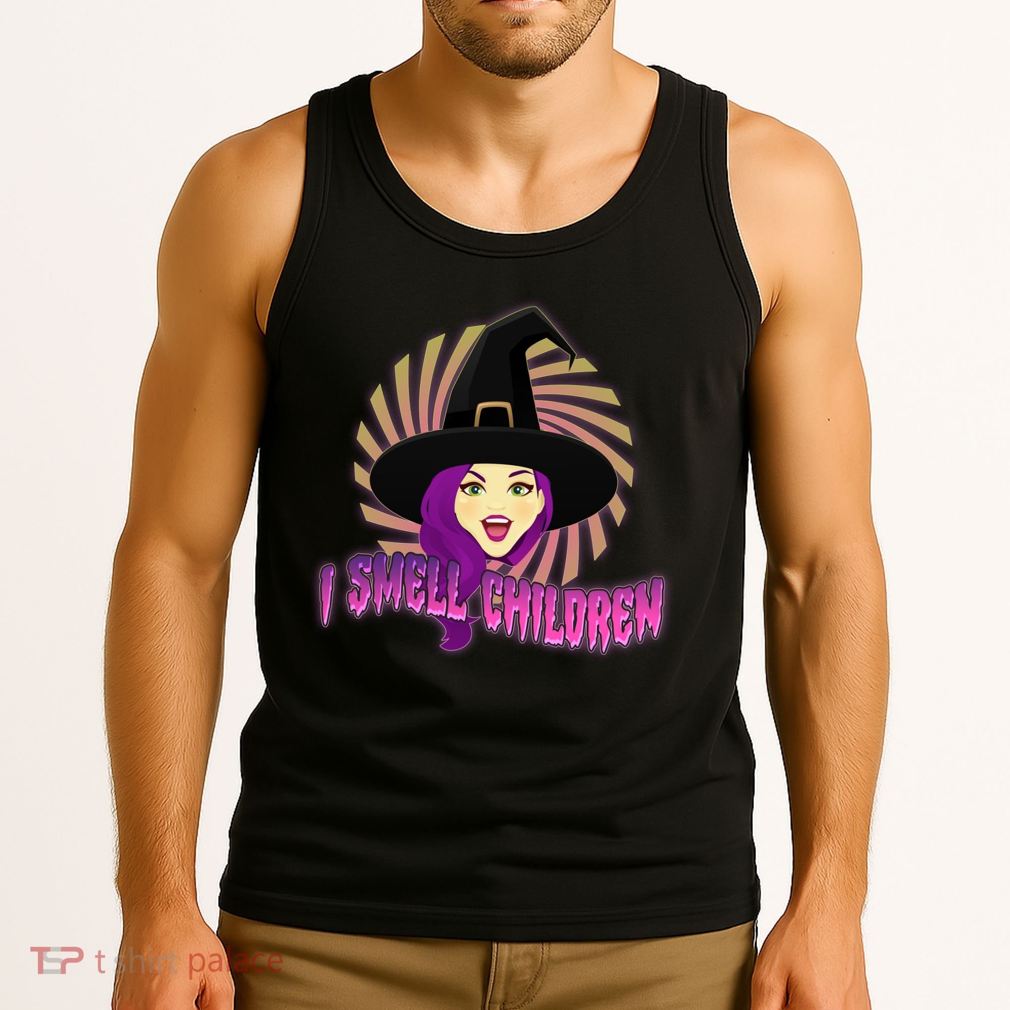 Funny Halloween Witch I Smell Children Tank Top