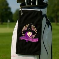 Funny Halloween Witch I Smell Children Golf Towel thumb 2