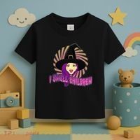 Funny Halloween Witch I Smell Children Toddler T-Shirt thumb 3