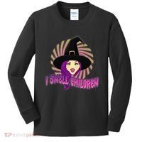 Funny Halloween Witch I Smell Children Kids Long Sleeve Shirt thumb 0