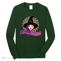 Funny Halloween Witch I Smell Children Long Sleeve Shirt thumb 0